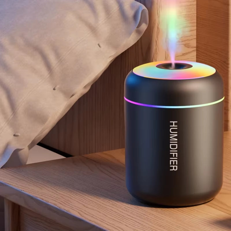 Mini Air Humidifier USB Electric 180ML Aroma Diffuser Essential Oil Purifier Aromatherapy Mist Maker Lights for Car Home Bedroom
