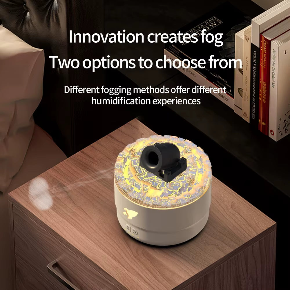 Multicoloured Desktop Decorative Lamp with Air Humidifier Jellyfish Spray Diffuser 3-Speed Timer Essential Oil Aroma Machine